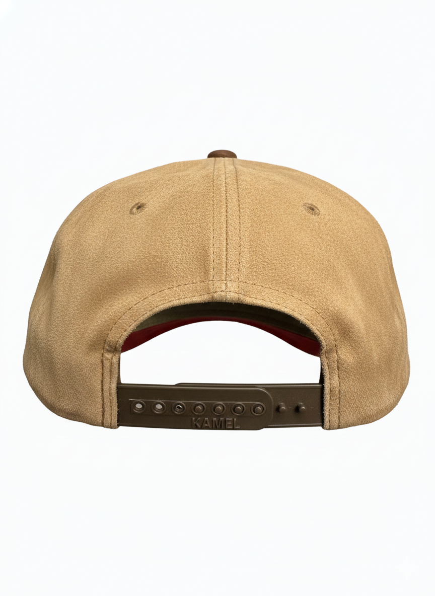 Gorra Gallo Fino de Pelea - Edición Nuevo Imperio en Gamuza Café