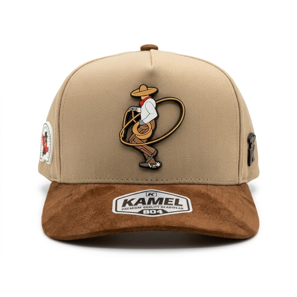 Gorra Charro Premium con Visera Suede | Snapback Estilo Rancho Mexicano – Edición Limitada