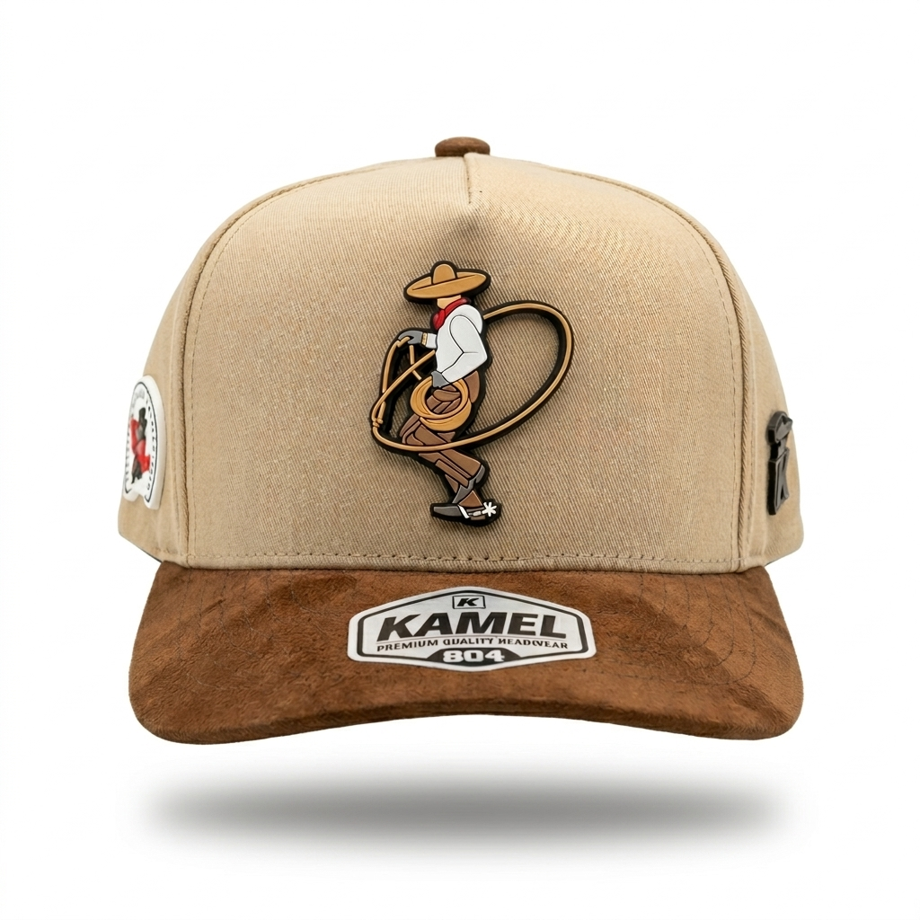 Gorra Charro Premium con Visera Suede | Snapback Estilo Rancho Mexicano – Edición Limitada