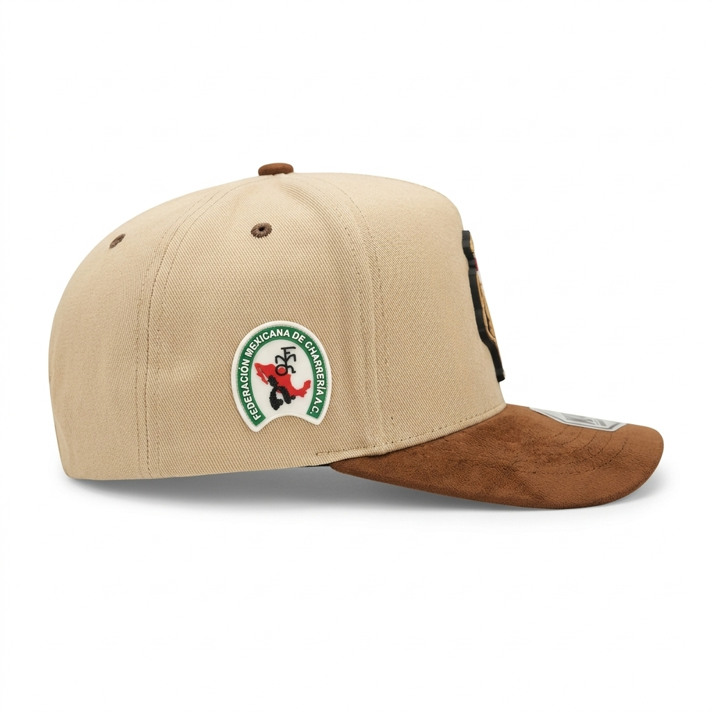 Gorra Charro Premium con Visera Suede | Snapback Estilo Rancho Mexicano – Edición Limitada